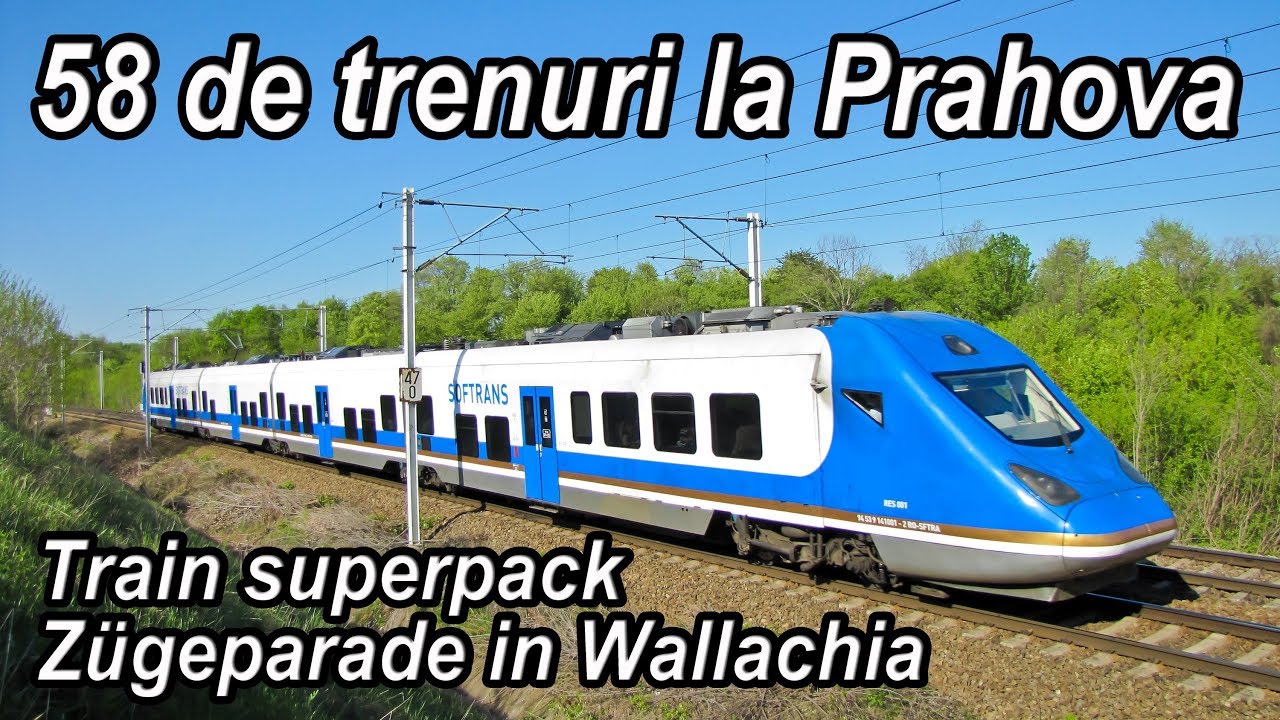 58 de trenuri la Prahova pe M1000-Train superpack-Zügeparade in Wallachia