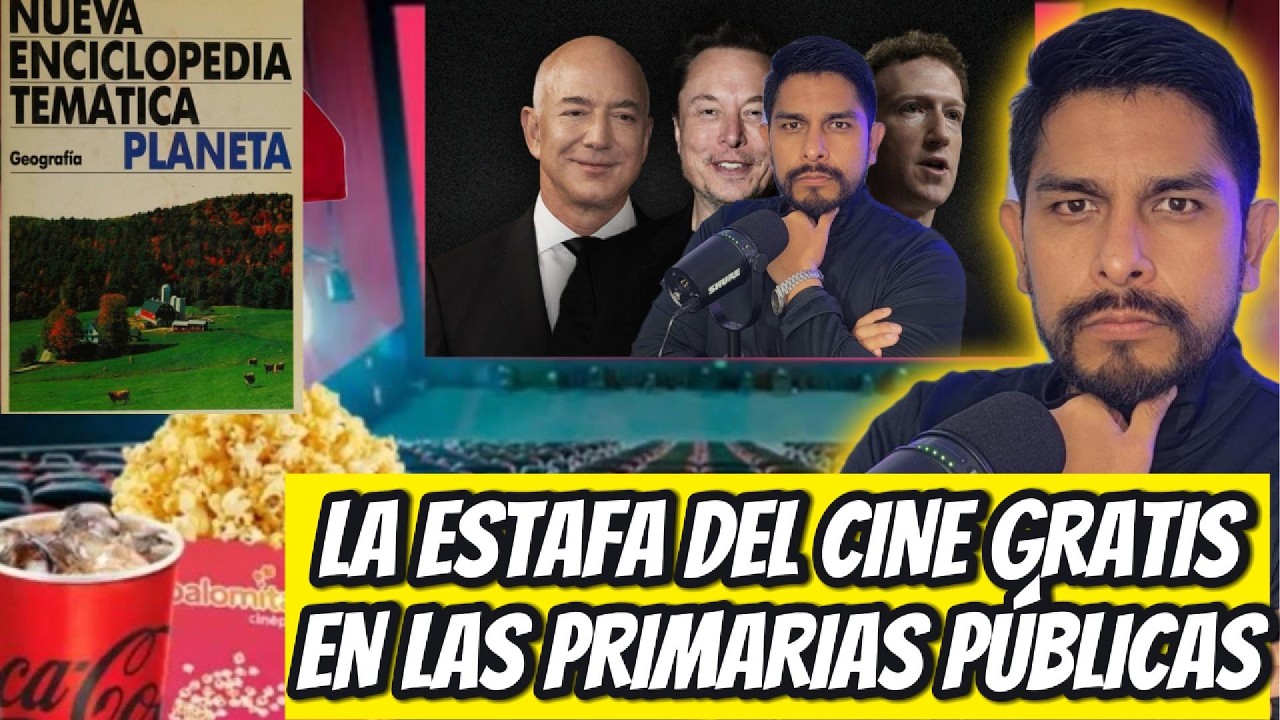 La ESTAFA del CINE GRATIS en las PRIMARIAS P&Uacute;BLICAS para venderte cursos y enciclopedias