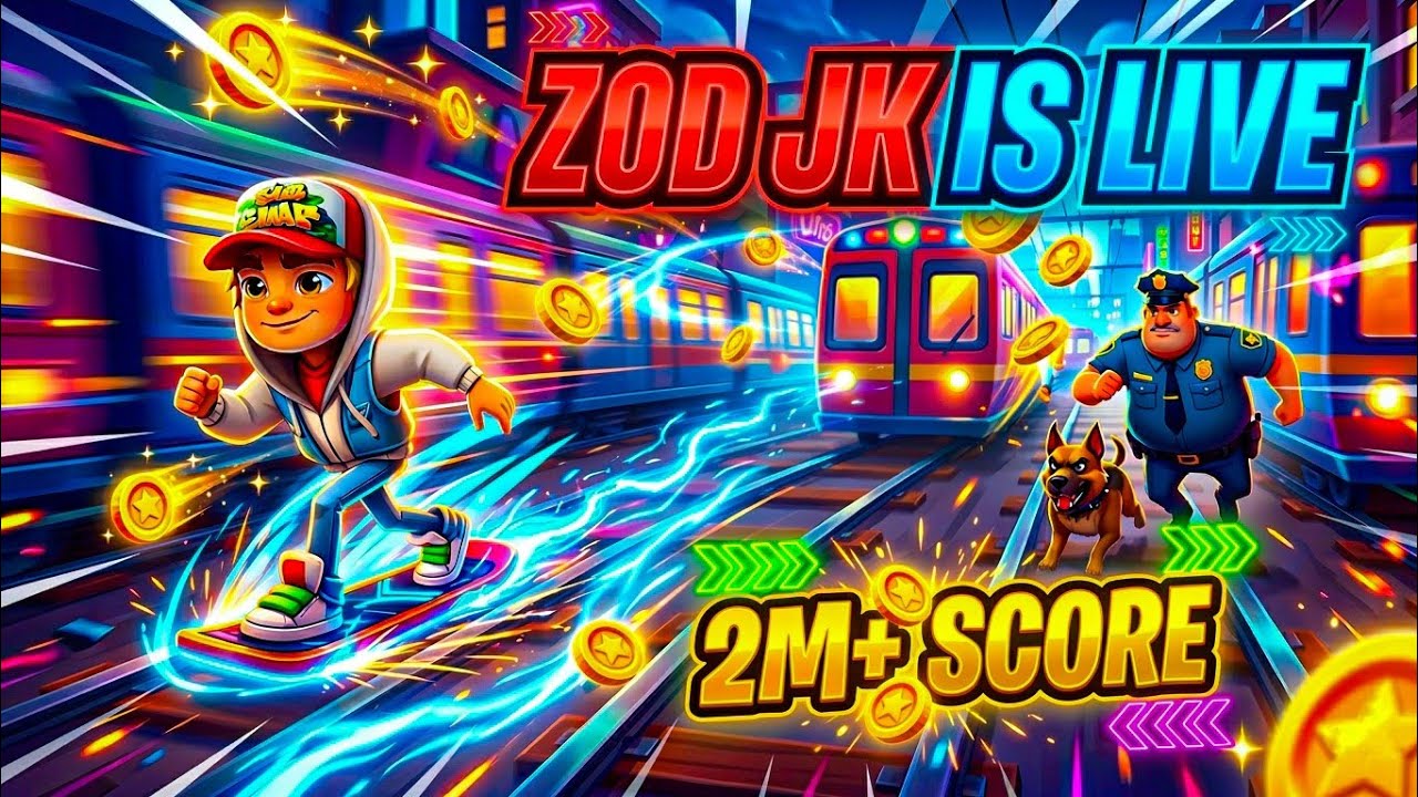 🔴 В прямом эфире: геймплей Subway Surfers City | ZOD JK в прямом эфире 🔥