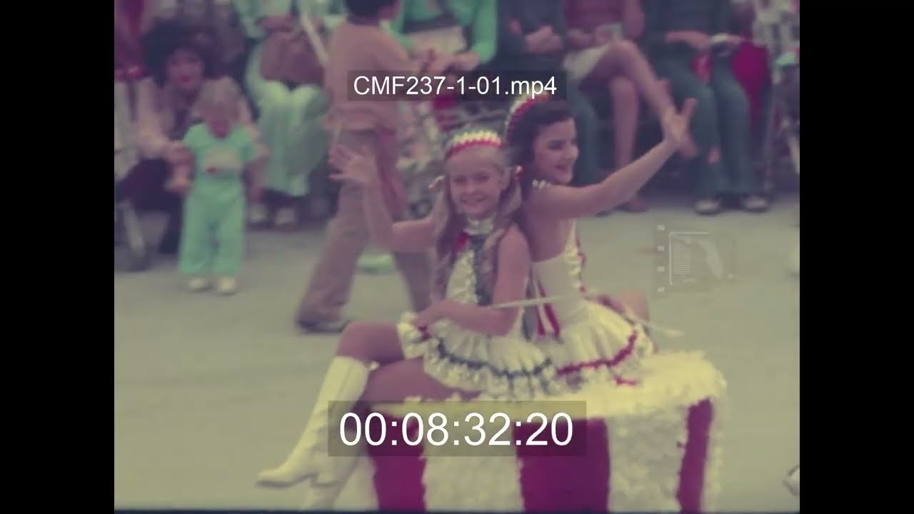 CMF237: INTERIOR OF 707 COCKPIT; JUNIOR ORANGE BOWL PARADE 1976
