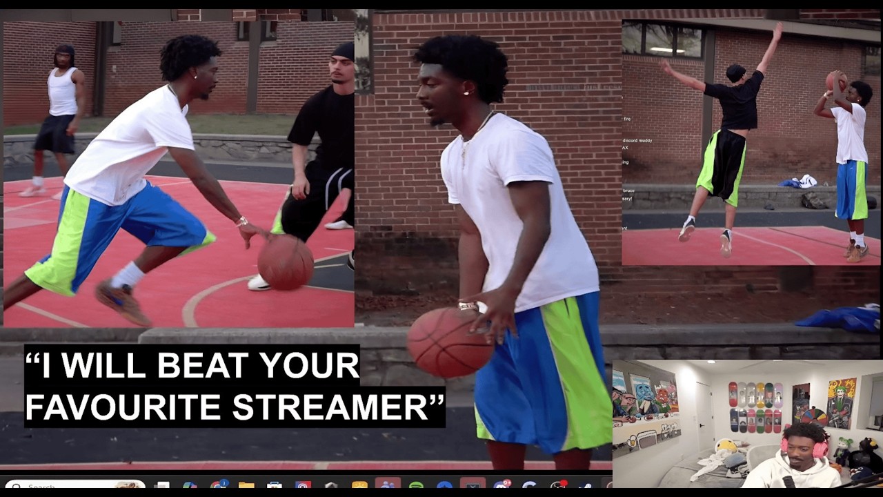 BruceDroppemOff Reveals + Reacts To HIS NEW UNSEEN Basketball IRL Ft: Rapper Protect + More