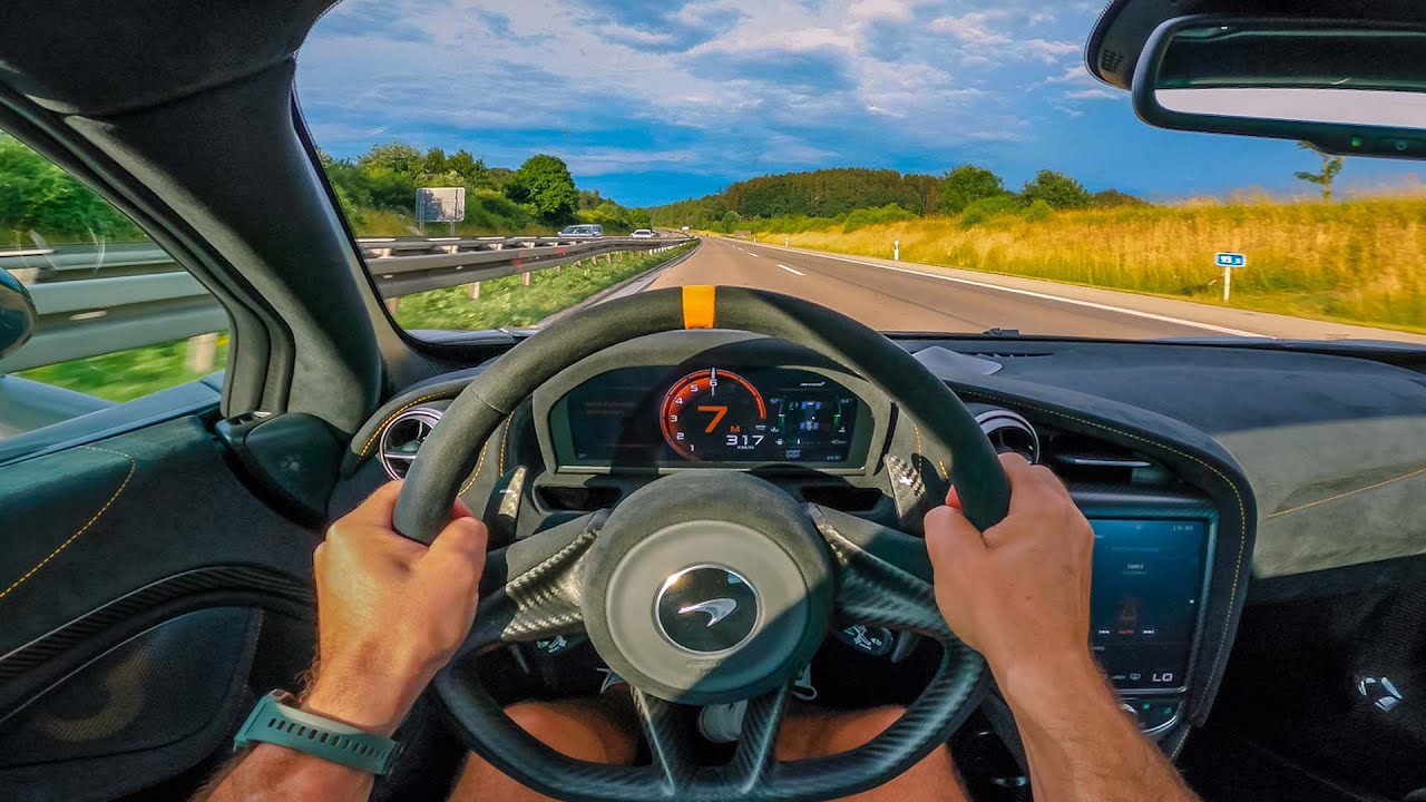 POV: 317km/h on german Autobahn with a Novitec McLaren 765LT Spider