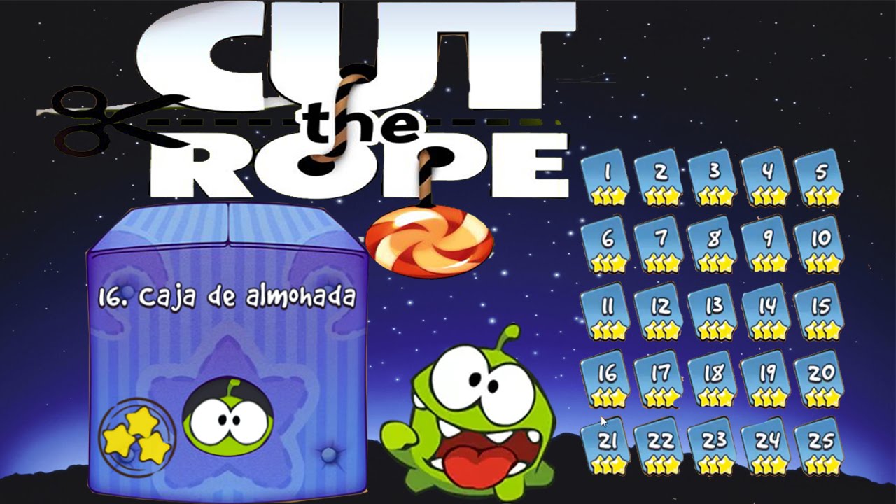 Cut The Rope 1, Season 3 (16 Pillow Box- Caja de Almohada 1-25) 3 Stars JhoSeSaRo