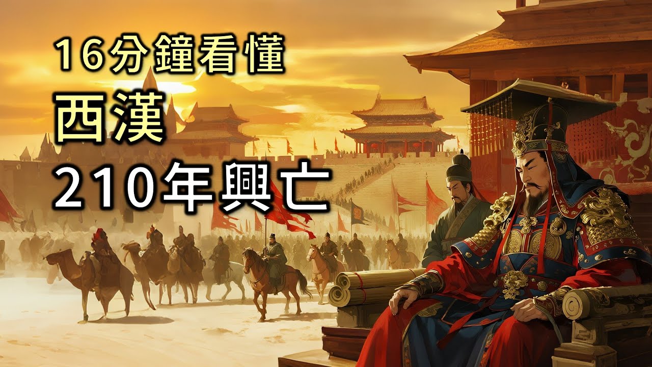 一口氣講完西漢王朝210年興亡！由劉邦崛起、漢武帝輝煌到王莽篡位 #西漢歷史 #漢武帝 #劉邦 #中國歷史