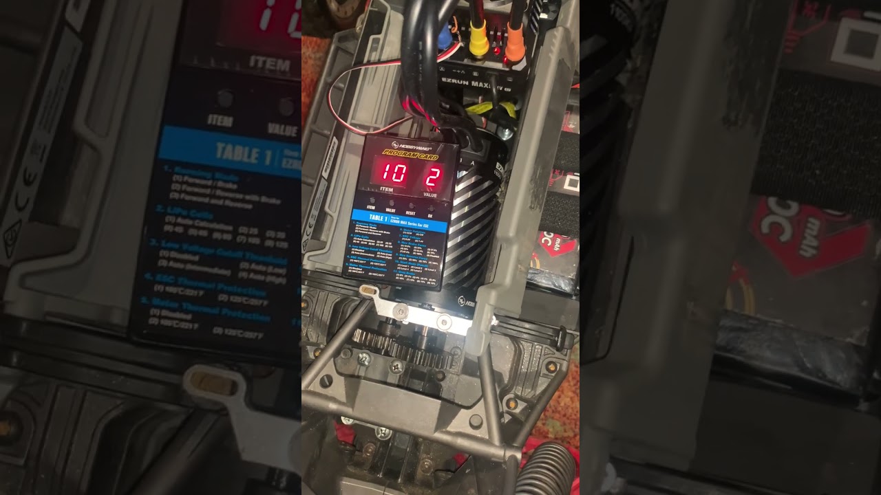 New Hobbywing Max5 G2 HV 12s esc 1100kv combo LED programming box works to change all 12 settings