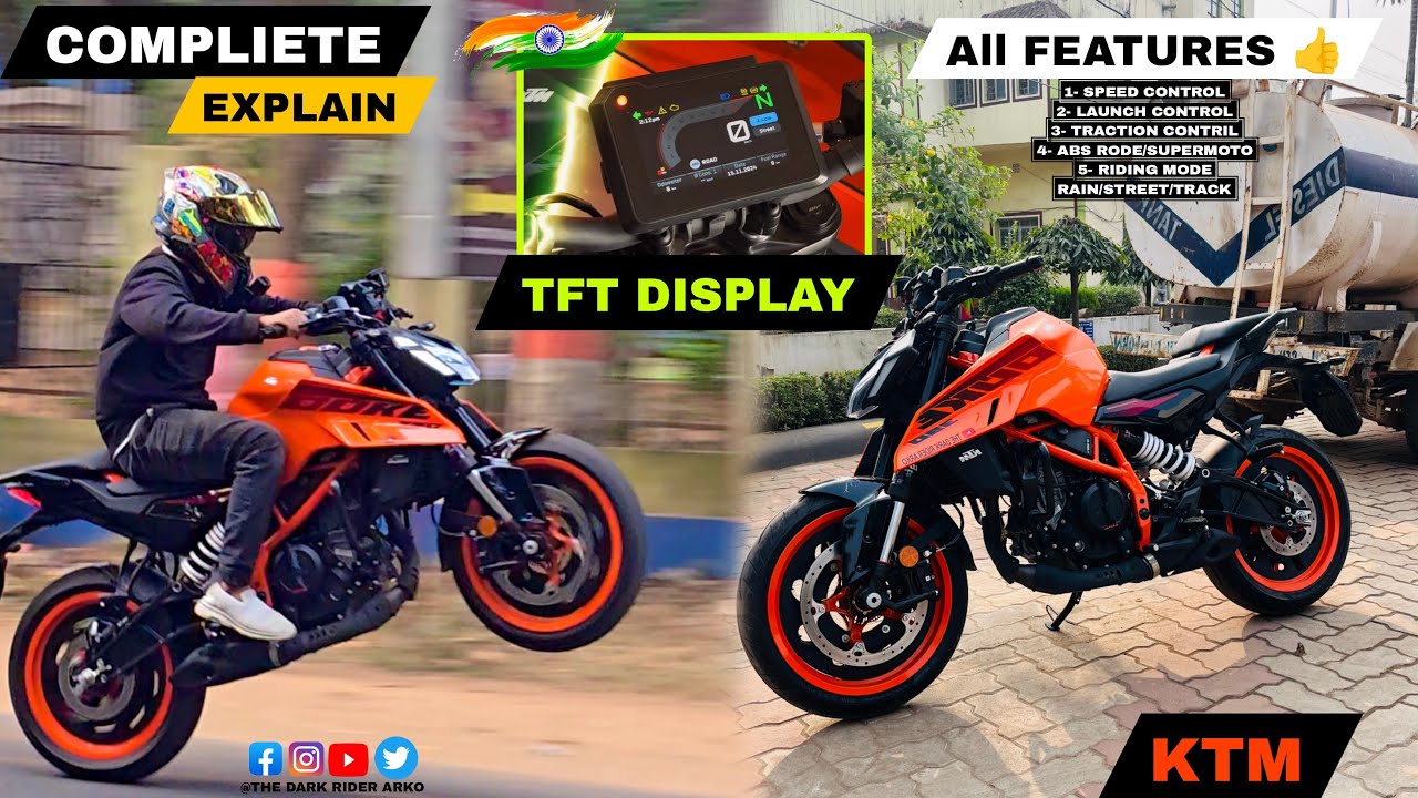 KTM Duke 390 Gen3 : TFT⚠️ Meter All features & Connectivity Explain✅| A to Z Features👍🏼💯