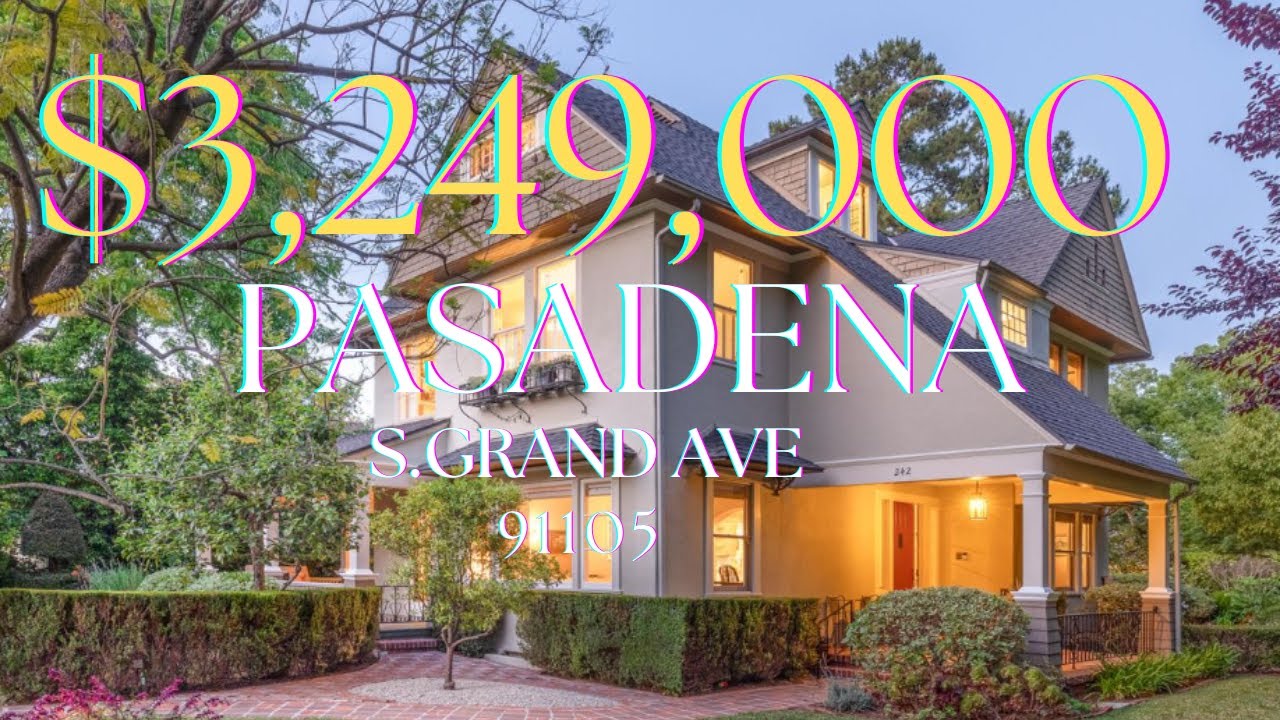 What $3,249,000 gets you in Los Angeles County. This home built in 1893, is for sale in Pasadena, CA
