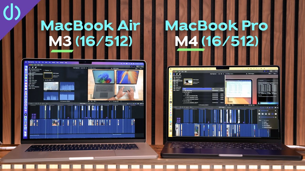 M4 MacBook Pro Final Cut Test vs MacBook Air