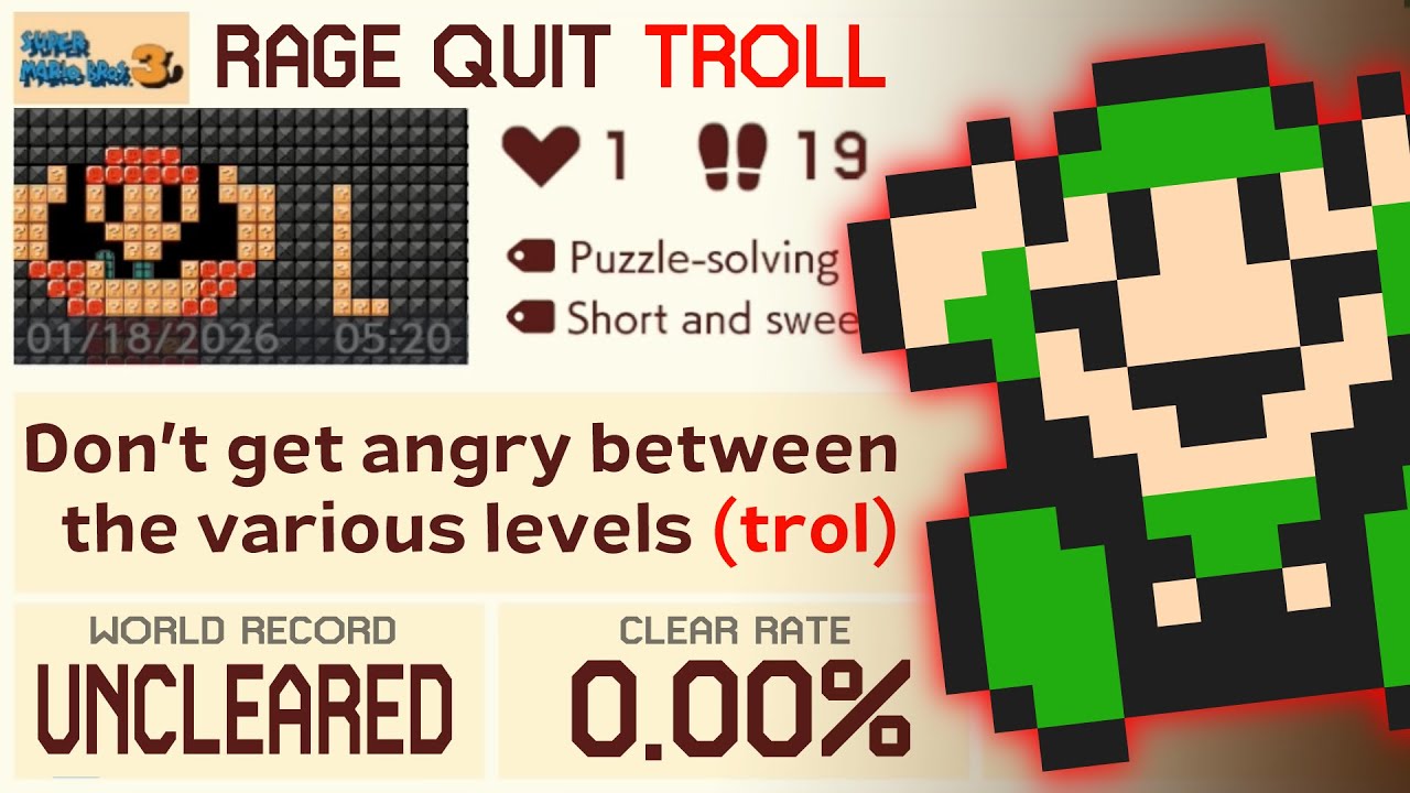 This BRUTAL Troll Level Broke Me | UNCLEARED LEVELS