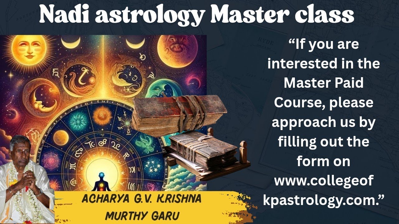 nadi astrology Master class  @collegeofkpastrology