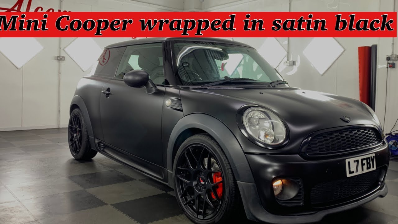 MINI COOPER WRAPPED IN SATIN BLACK