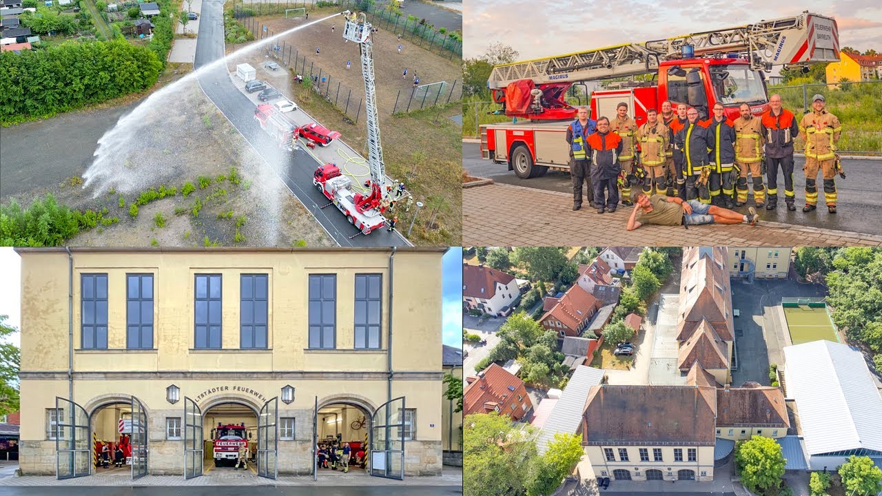 Die neue Drehleiter der Altstädter Feuerwehr Juli 2022 (Bayreuth)