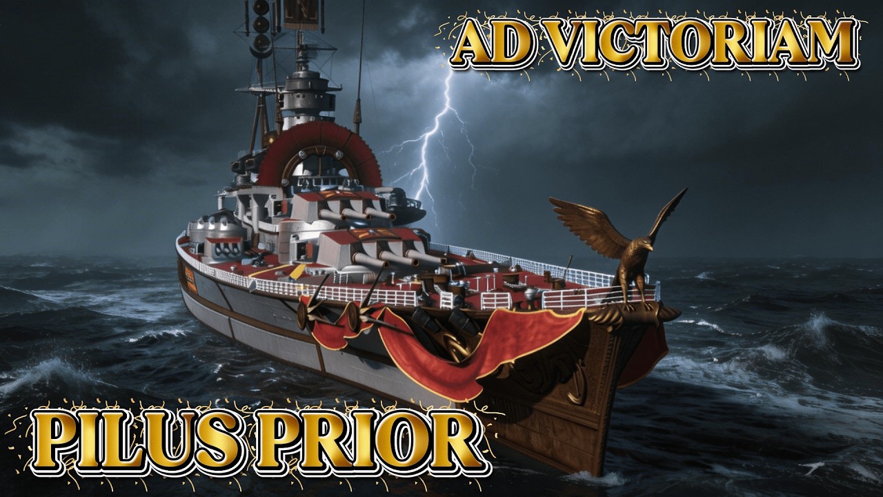 PILUS PRIOR - Линкор Италии / Обзор / World of Warships #gaming #battleship #games