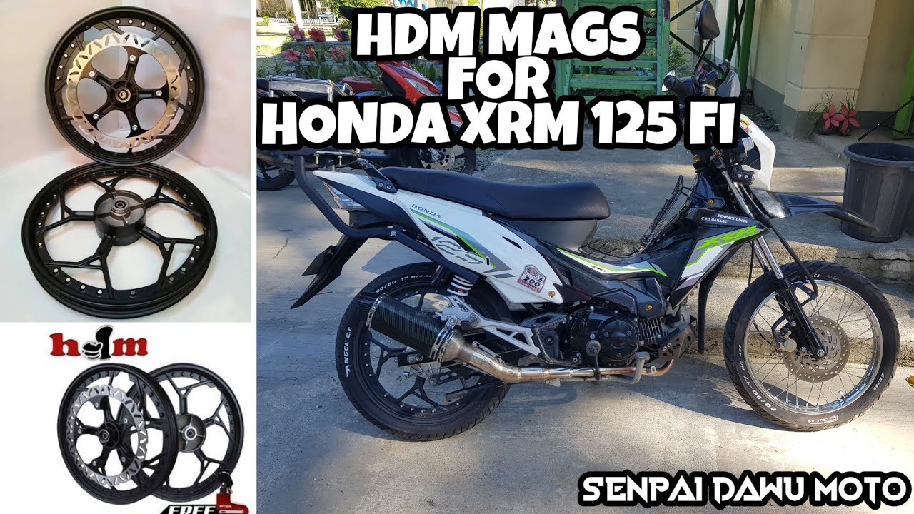 HDM Mags for Honda XRM 125 Fi | Endurance Set Up last Thune v3 2021 | Tire Repair Kit for Tubeless