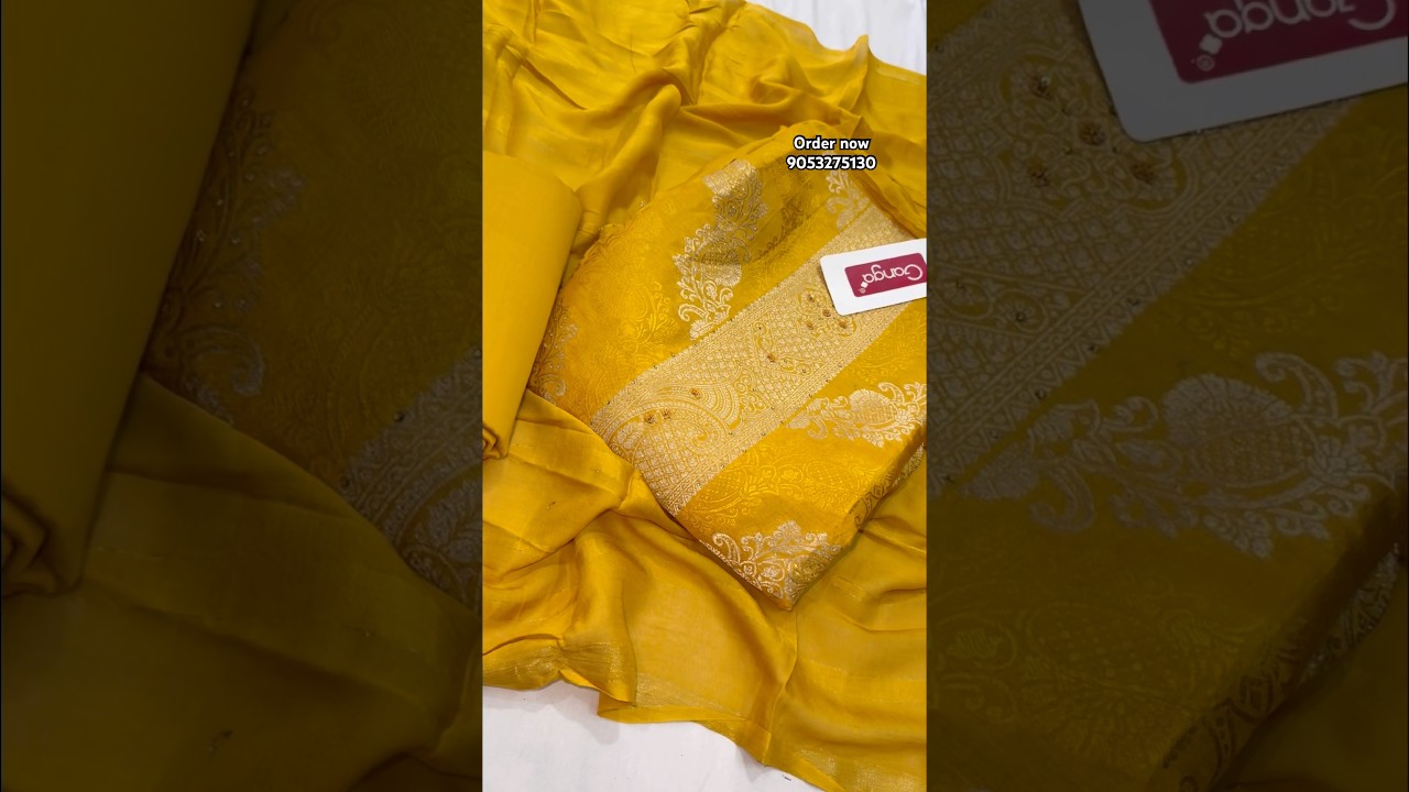 Ganga brand fancy suit💛DM 9053275130💛 #new #trending #banarasi #cotton #brand #suit #fancy #dress