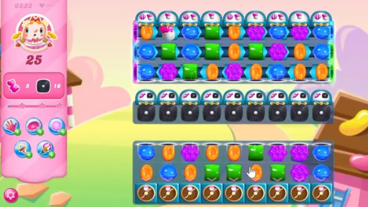 Candy Crush Saga LEVEL 6232 NO BOOSTERS (new version)
