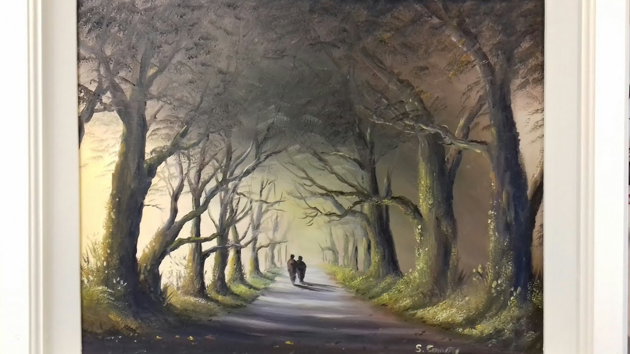 painting trees with oils