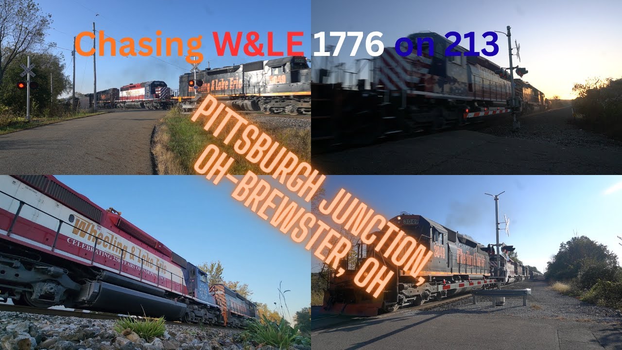 Chasing 1776 on W&LE 213; Pittsburgh Junction, OH-Brewster, OH