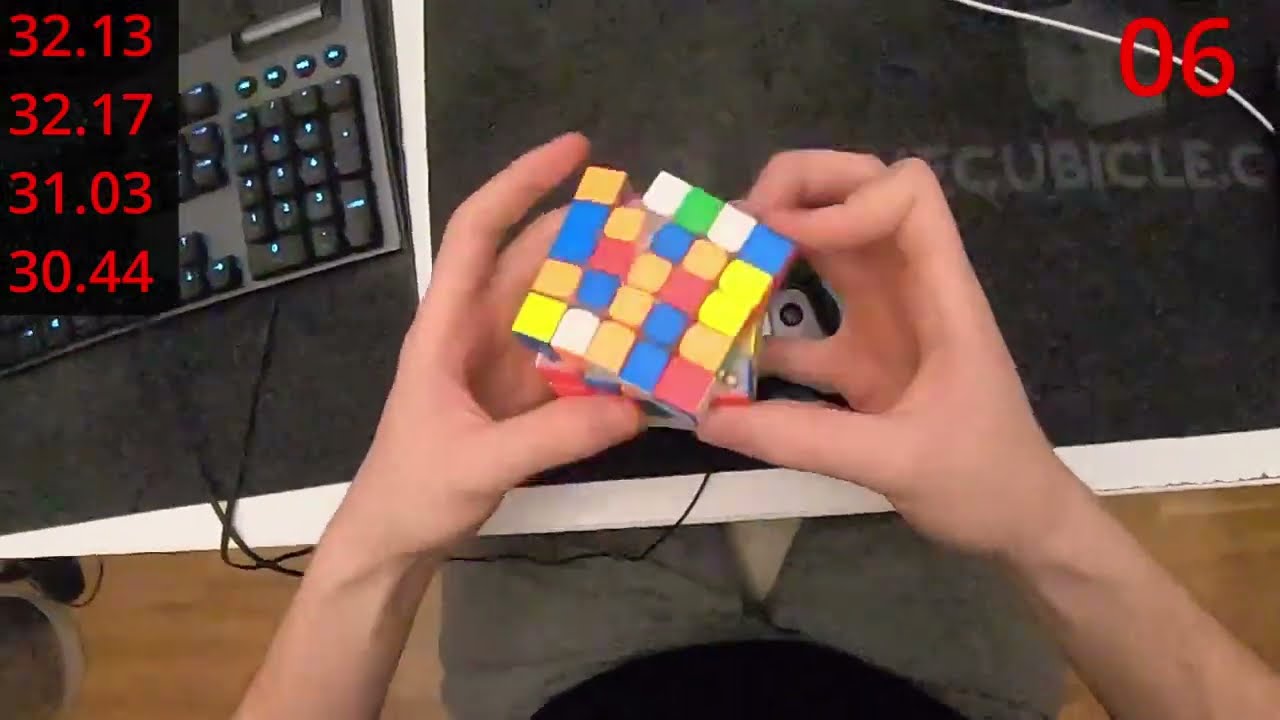 Unofficial World Record 5x5 Cube Ao5 - 31.59s