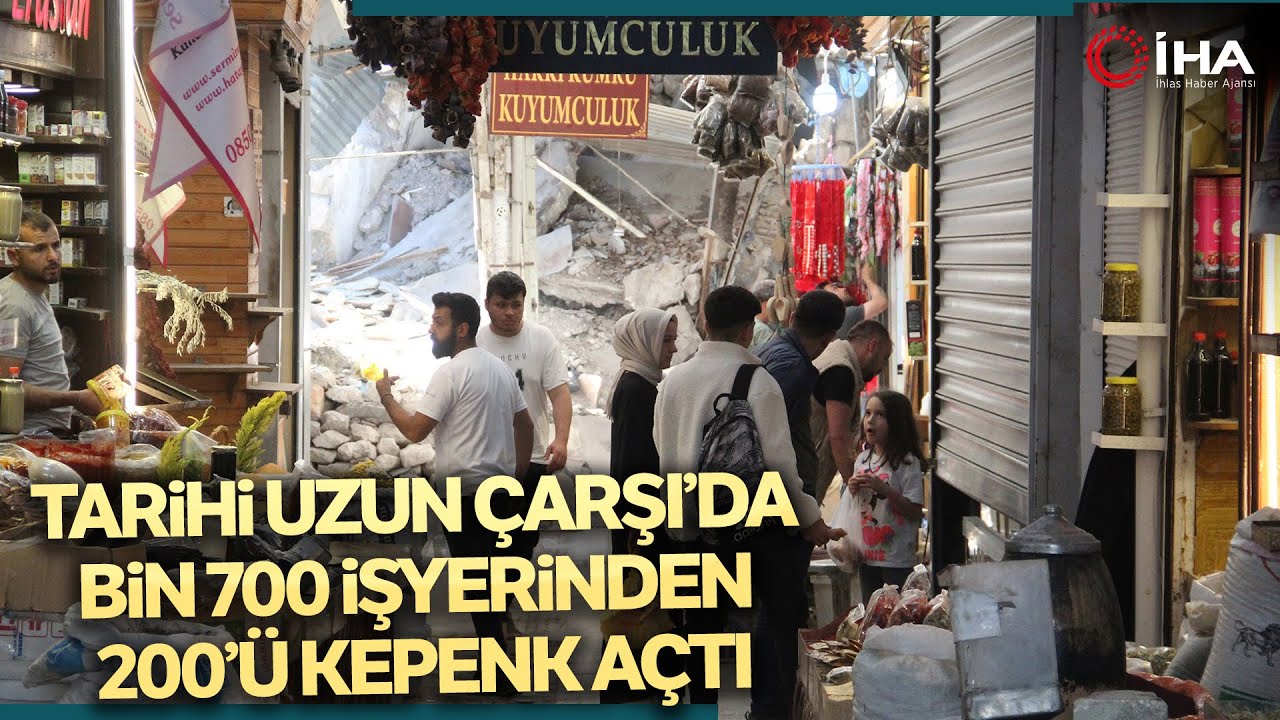 Depremin Yıktığı Hatay Uzun Çarşı'da, 200 İş Yeri Açıldı