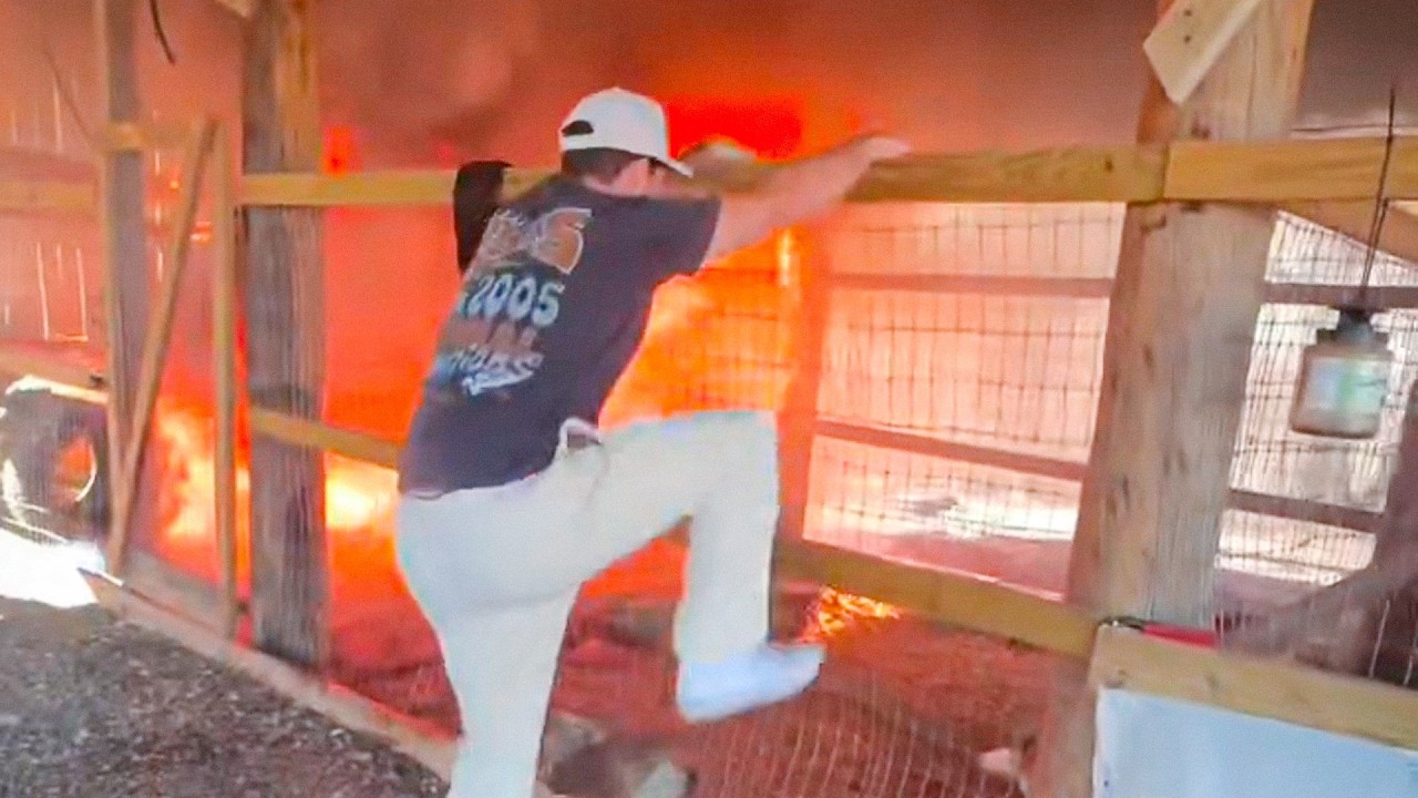 Country Artist Sprints Into Flames as Barn Fire Explodes
