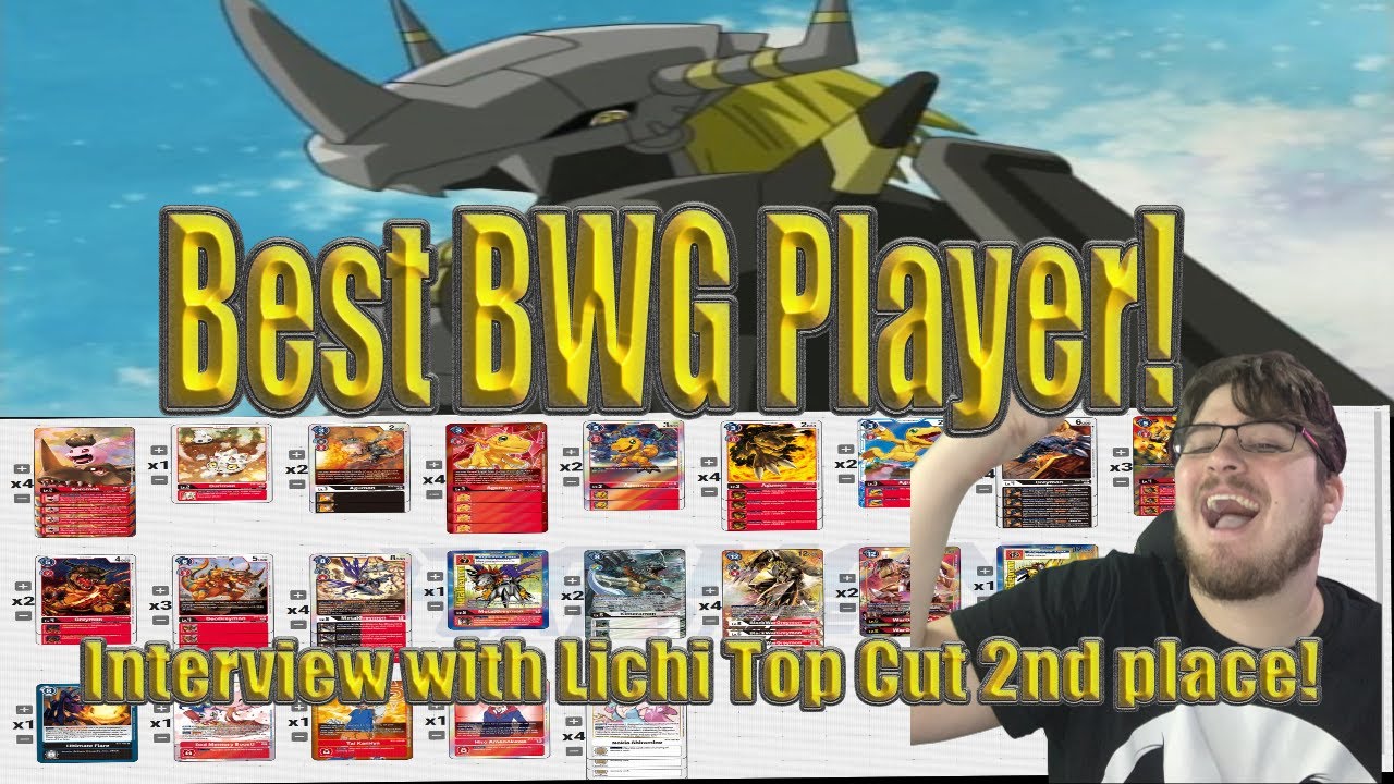 Digimon TCG | Be the best BlackWargreymon Player! Interview With Top Cut Regional 2nd Lichi Bt-08