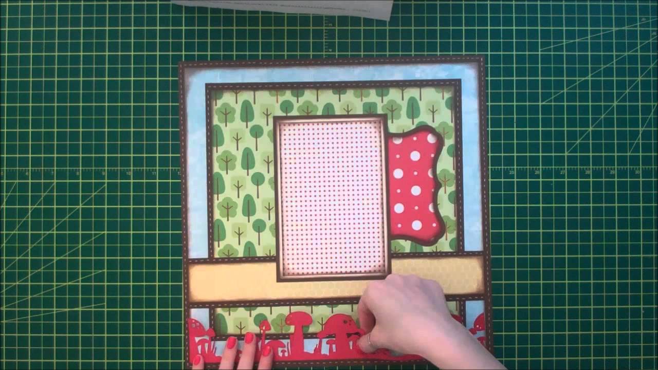 Faith Abigail Designs - Mushroom House Single Scrapbook Layout Tutorial
