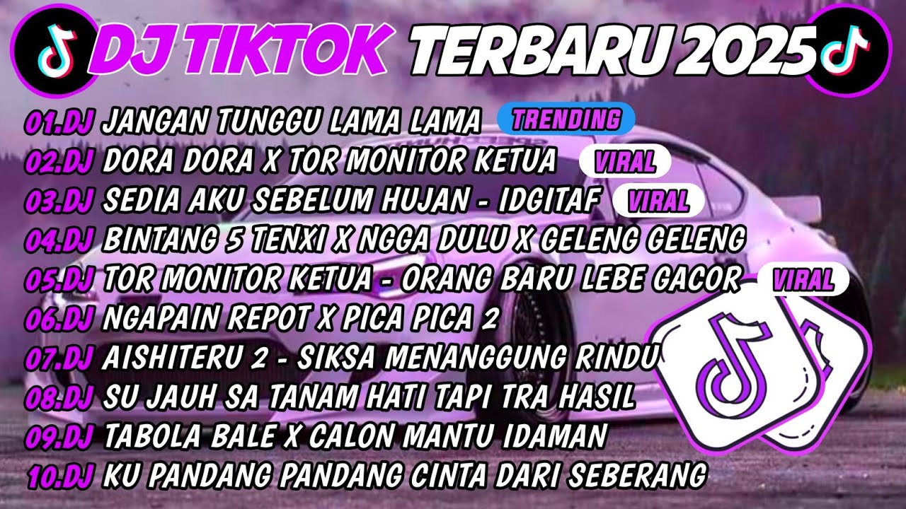 DJ TIKTOK TERBARU 2025🎵DJ JANGAN TUNGGU LAMA LAMA🎵DJ DORA DORA X TOR MONITOR KETUA