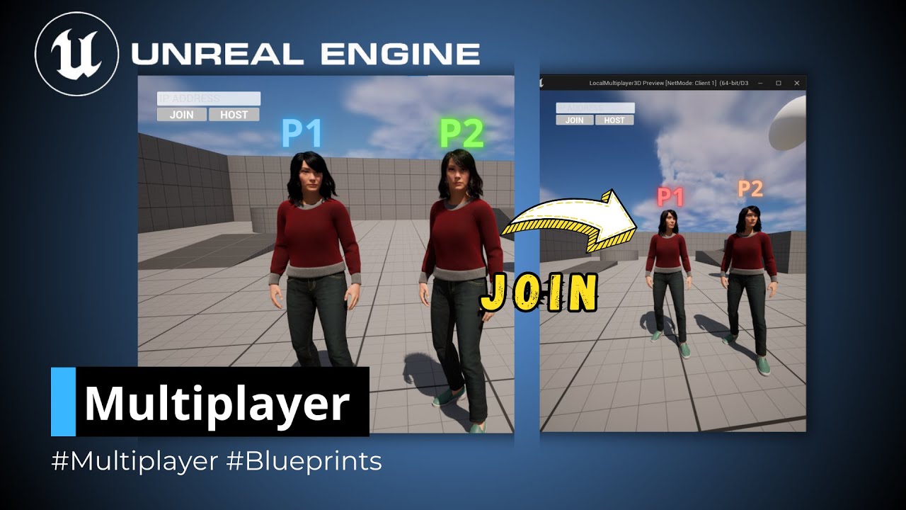 Como crear un juego multijugador en Unreal Engine 5