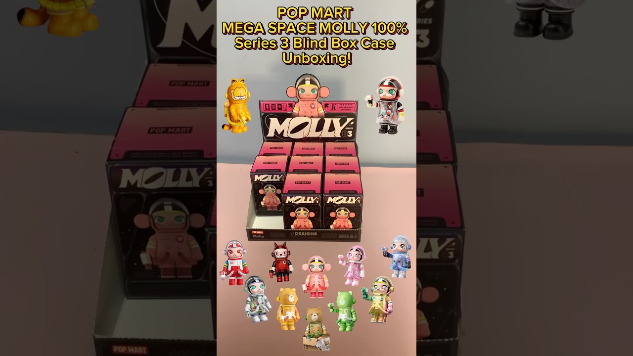 ✨Unboxing MEGA SPACE MOLLY 100% Series 3 POP MART Blind Box Case 2!💖#popmart #blindbox #unboxing