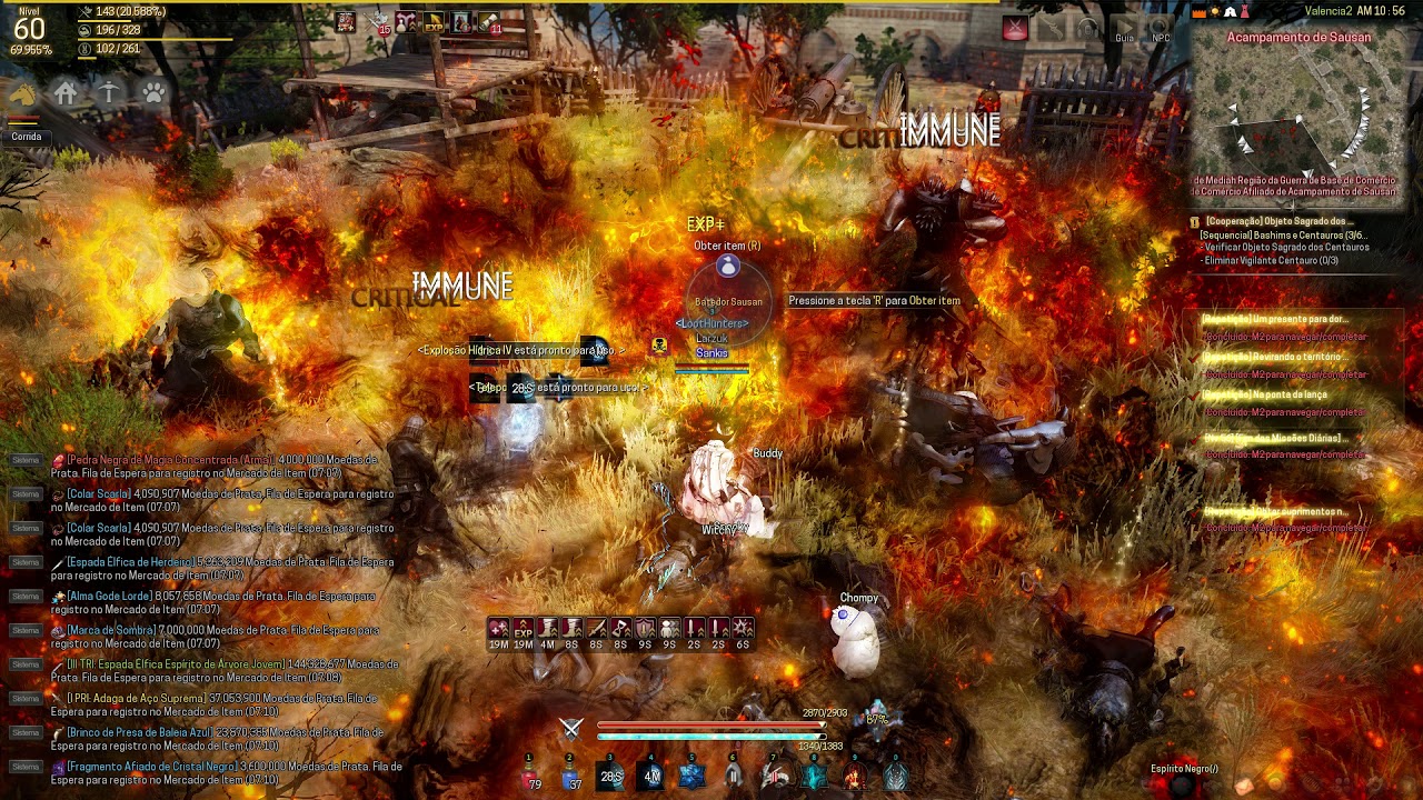 Black Desert - Mago lvl 60 solo farm sausan spot principal