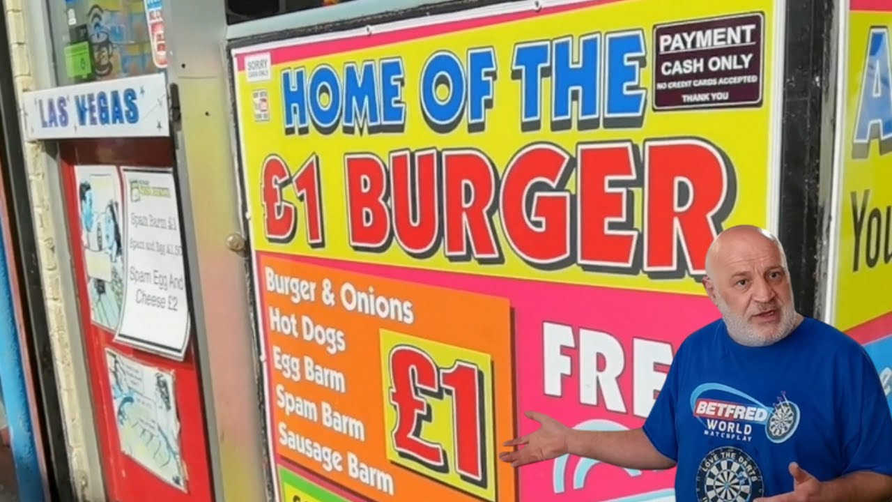 I VISITED THE £1 BURGER BAR IN BLACKPOOL #blackpool #£1burger #food #foodreview