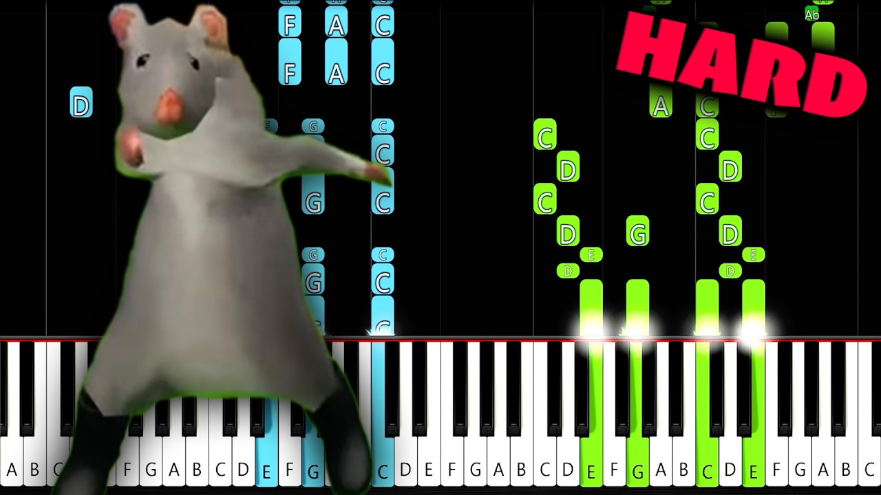 Dancing Rat Meme - HARD Piano Tutorial