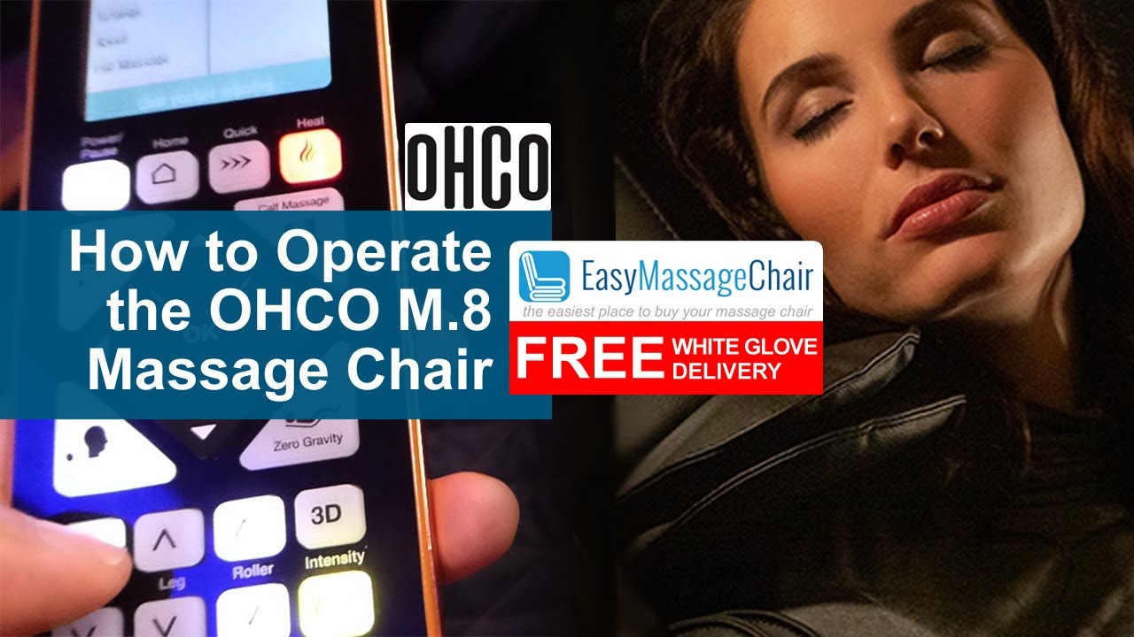 How to Operate the OHCO M.8 Massage Chair