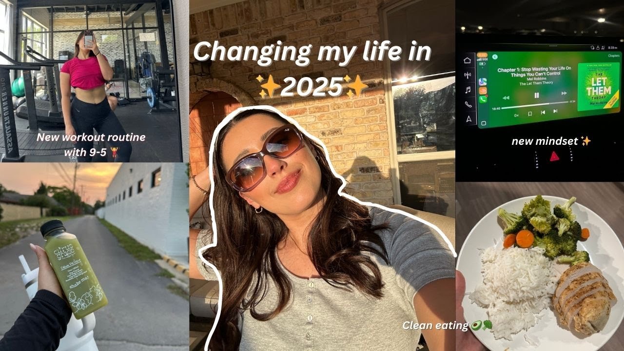 I will be a YouTuber in 2025: How I am changing my life,  weekend workouts & grocery haul ✨🛒🎥🥑🥦