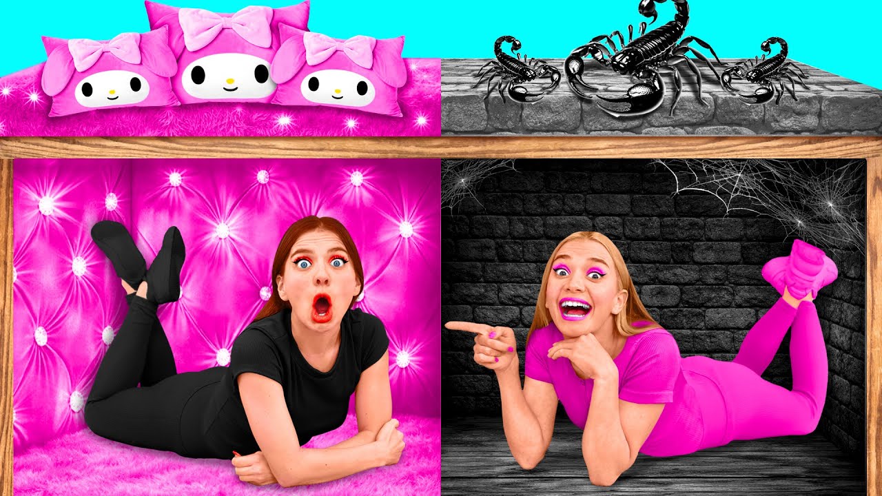 Sekretne Pomieszczenia pod Łóżkiem | Bogaty vs Spłukany Zabawne Sytuacje i Zawodzi DaGaDa Challenge