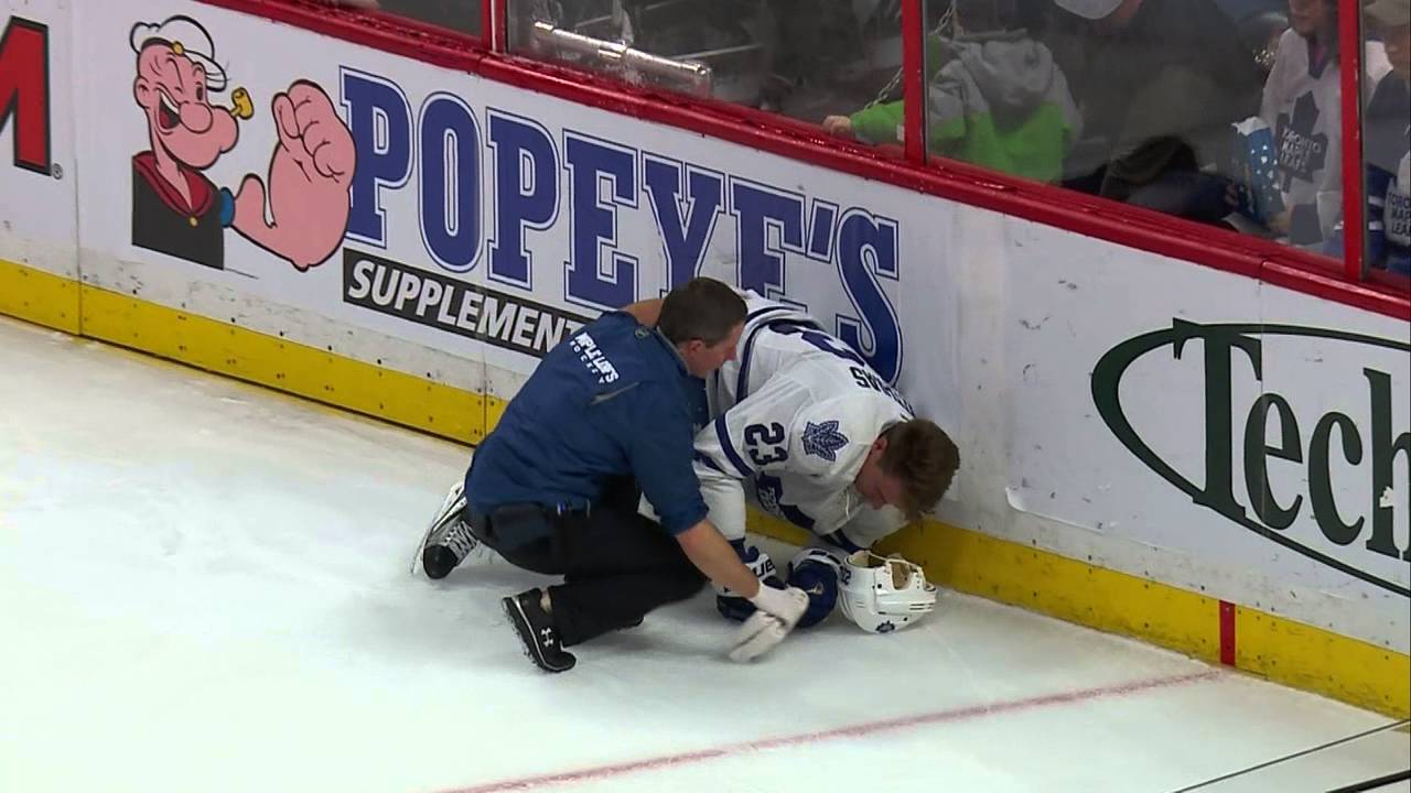 Gotta See It: Friendly fire knocks Matthias to the ice