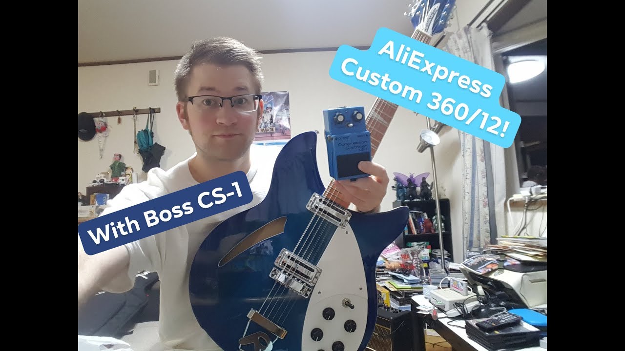 Aliexpress Rickenbacker 360/12 custom demo Boss CS-1