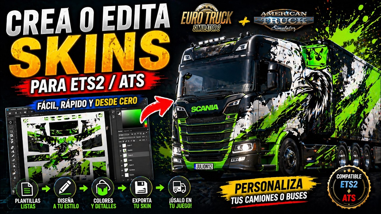 crear o editar Skin de buses o camiones para ETS2▕▏ATS