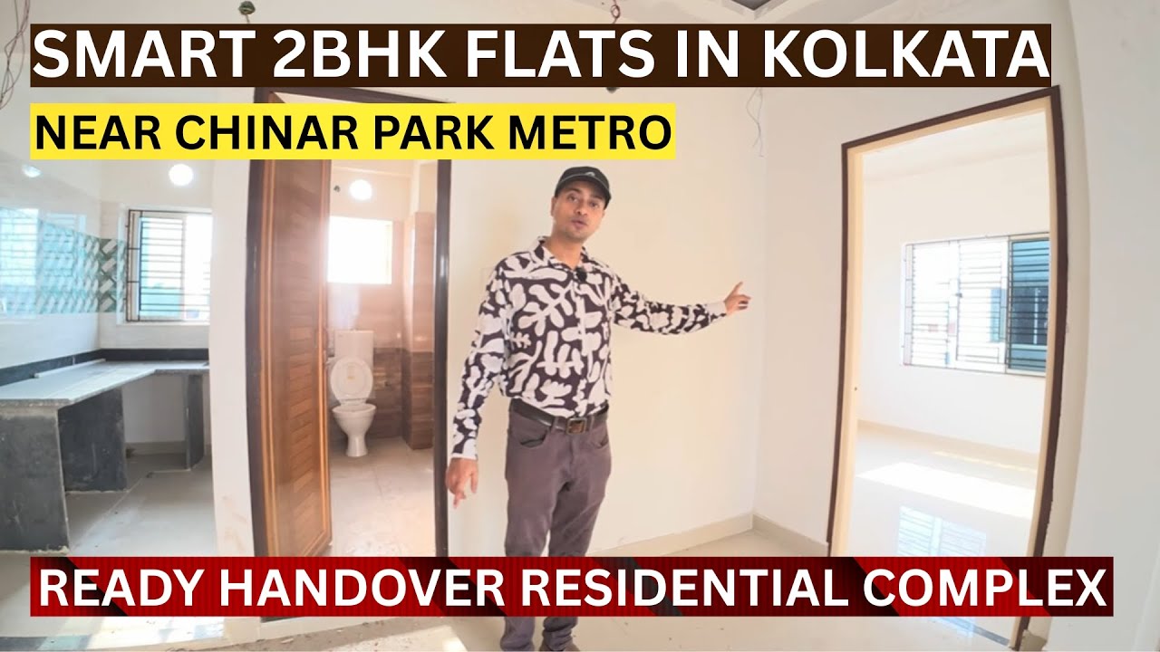 Best 2 Bhk Flat In Chinar Park Kolkata | Flats In Kolkata Under 50 Lakhs📞8100293325 