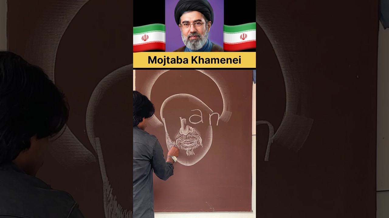 Mojtaba Khamenei Drawing 😱 #mojtabakhamenei  #khamenei #ayatollahkhamenei #ali #ajmeralam