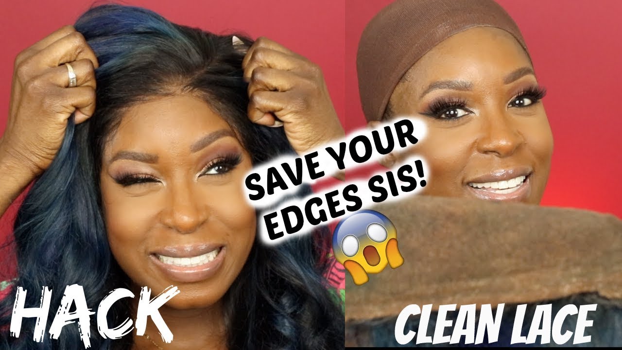 Easy Way to Remove Lace Glue/Got2B Glue & Clean The Lace. Save Your Edges From Falling Out.