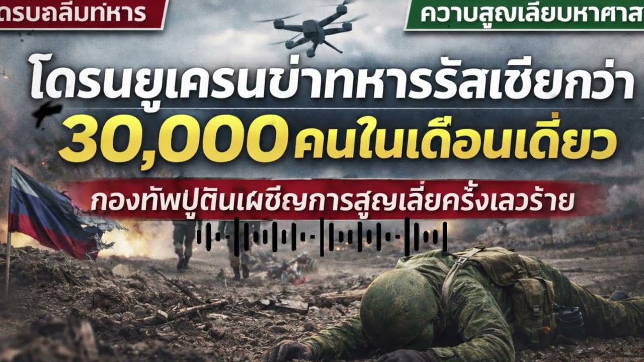 การสูญเสียกำลังพลครั้งใหญ่ที่สุดในประวัติศาสตร์ยุคใหม่… สงครามของปูตินถึงจุดจบแล้ว