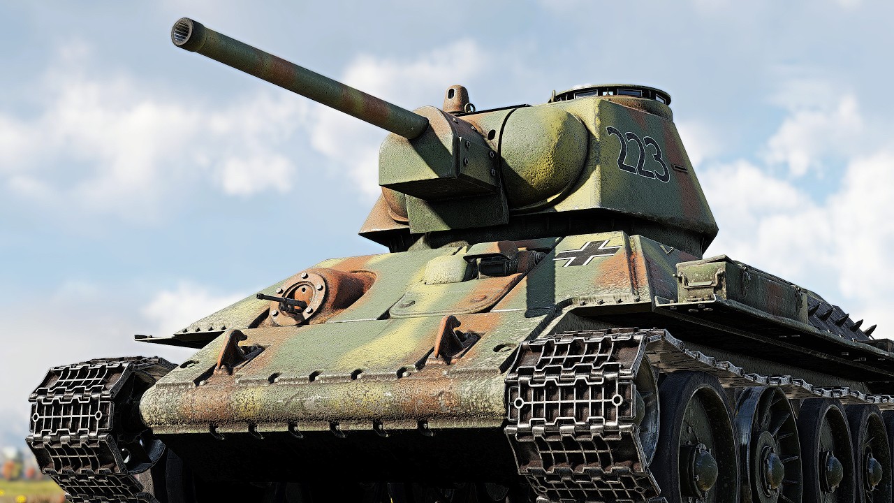 Soviet Steel in German Service || T34 747R