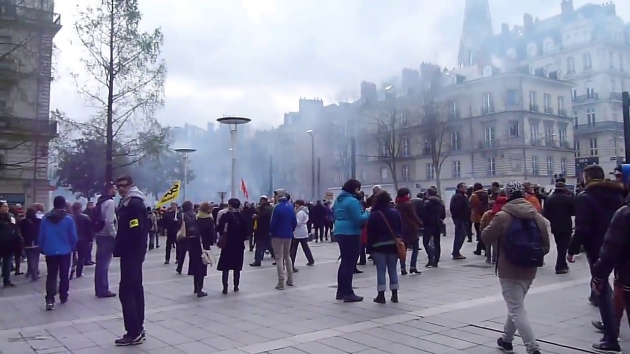 Manifestations - Nantes,  9 avril 2016 Protests - Nantes,  April 9, 2016