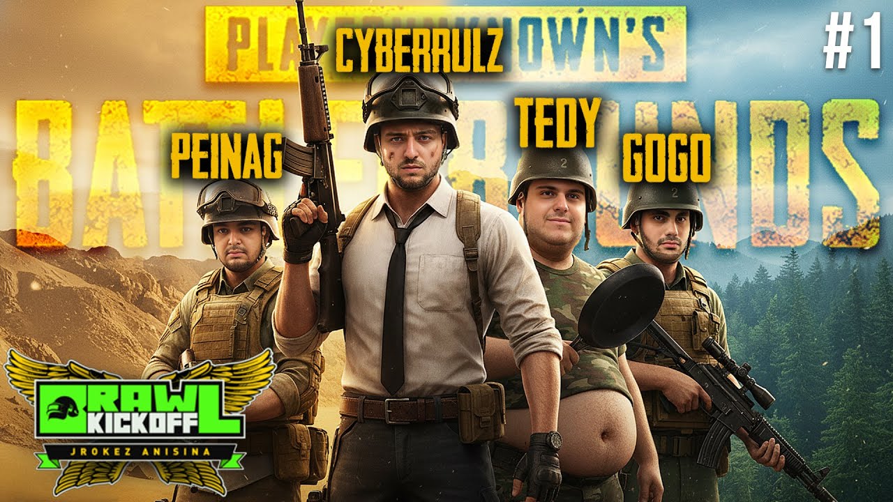 @CyberRulz Tv YAYINDA MEKİPLE PUBG BRAWL KİCK OFF ELEMELERİNE KATILIYOR! BÖLÜM 1