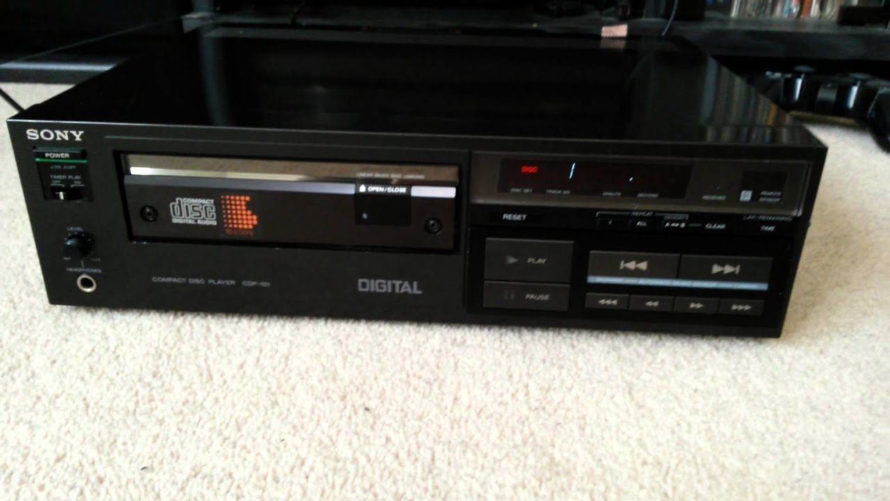 Sony CDP-101 after servicing the tray