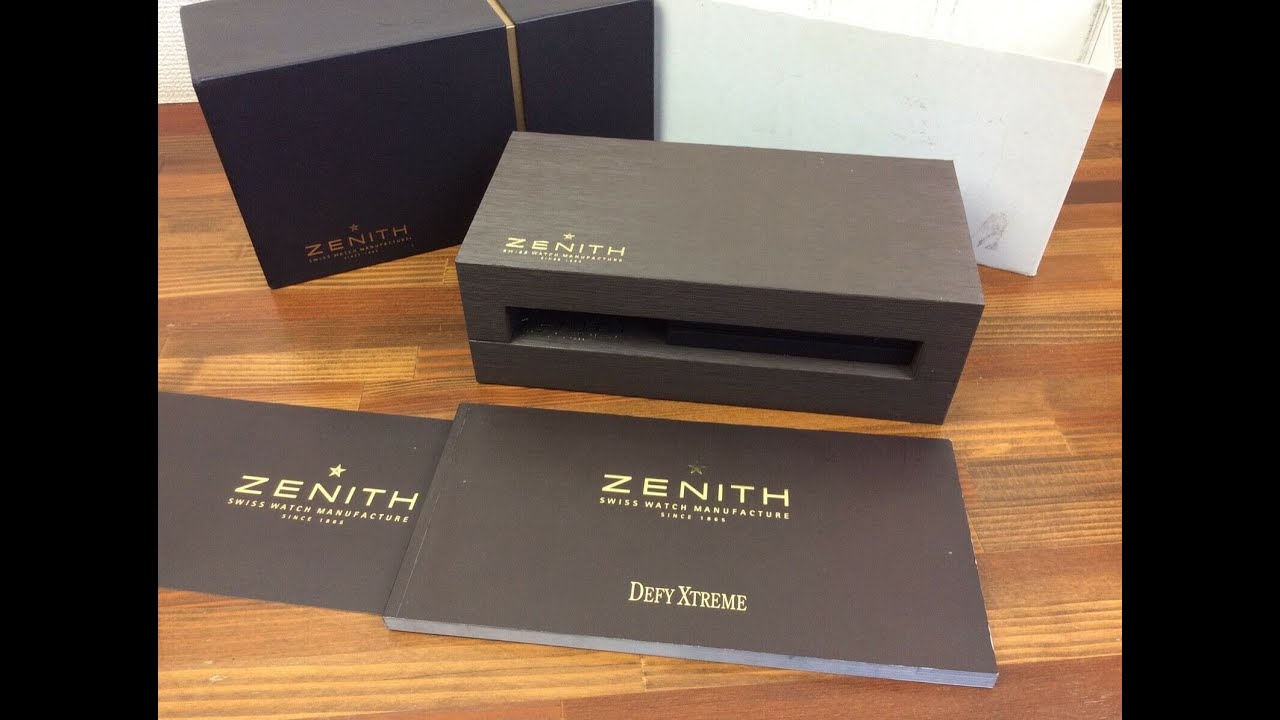 Zenith Watch Box + Defy Xtreme Booklet
