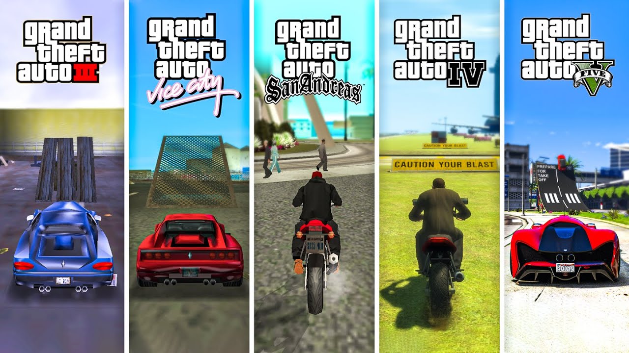 I Tried Stunting In Every GTA Game..