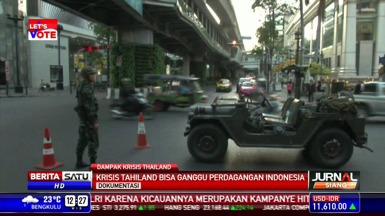 Krisis Politik Thailand Berpotensi Mengganggu Perdagangan Indonesia